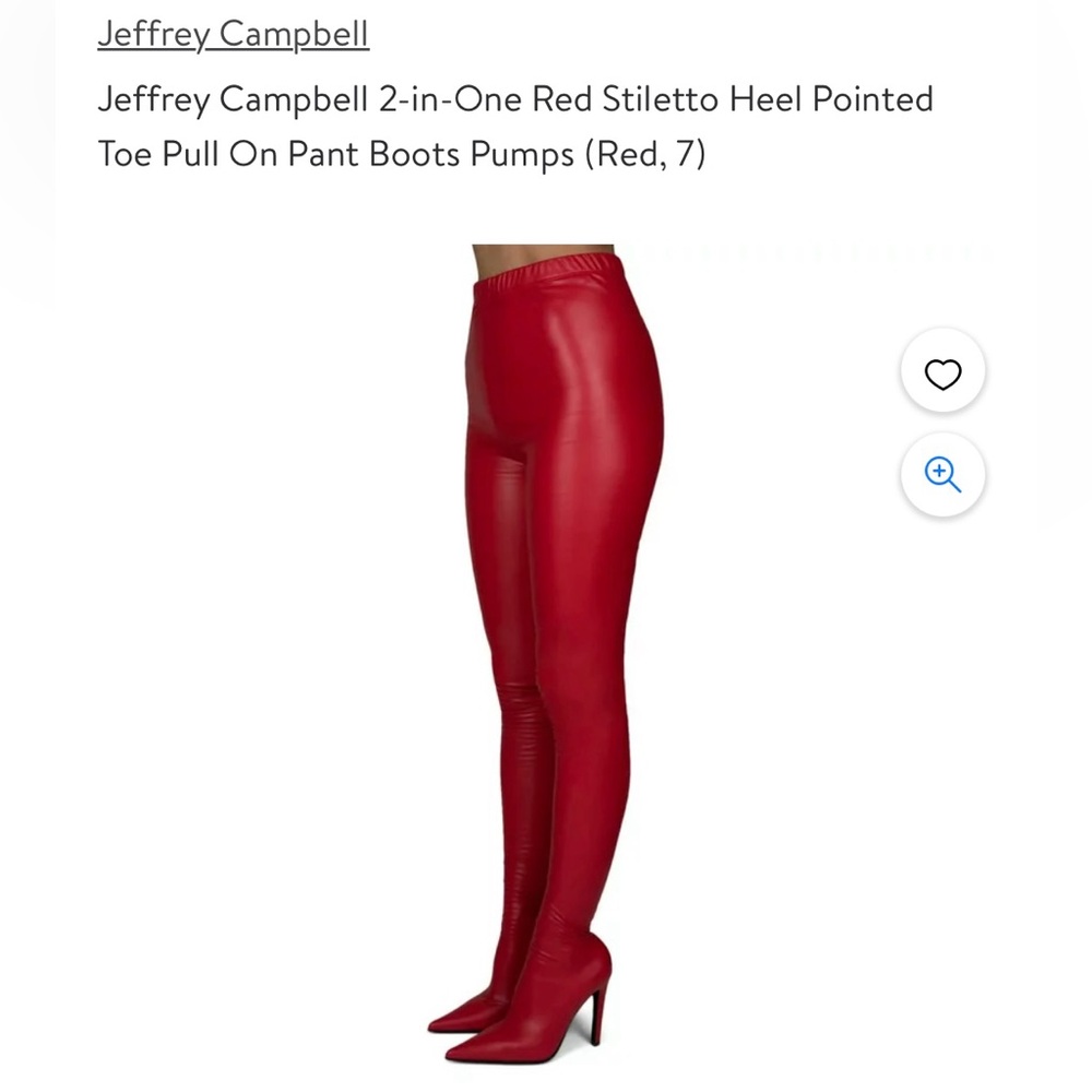jeffrey campbell Red Stiletto Pantalones NWT
